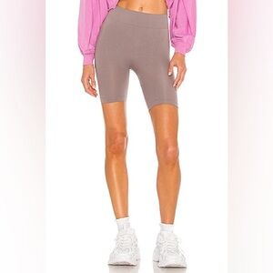 Free People Intimately Stretchy Soft Seamless Lounge Shortie in Charcoal M/L